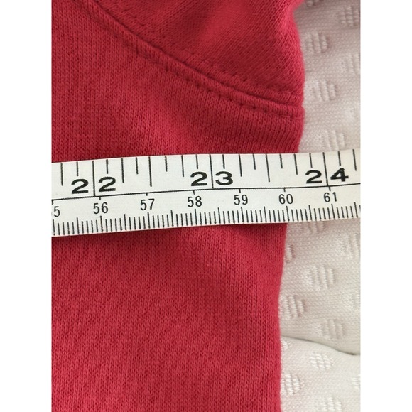 VTG Holiday Traditions Red Grandma Cardigan XL w/Embroidered Christmas Patches - Picture 10 of 11